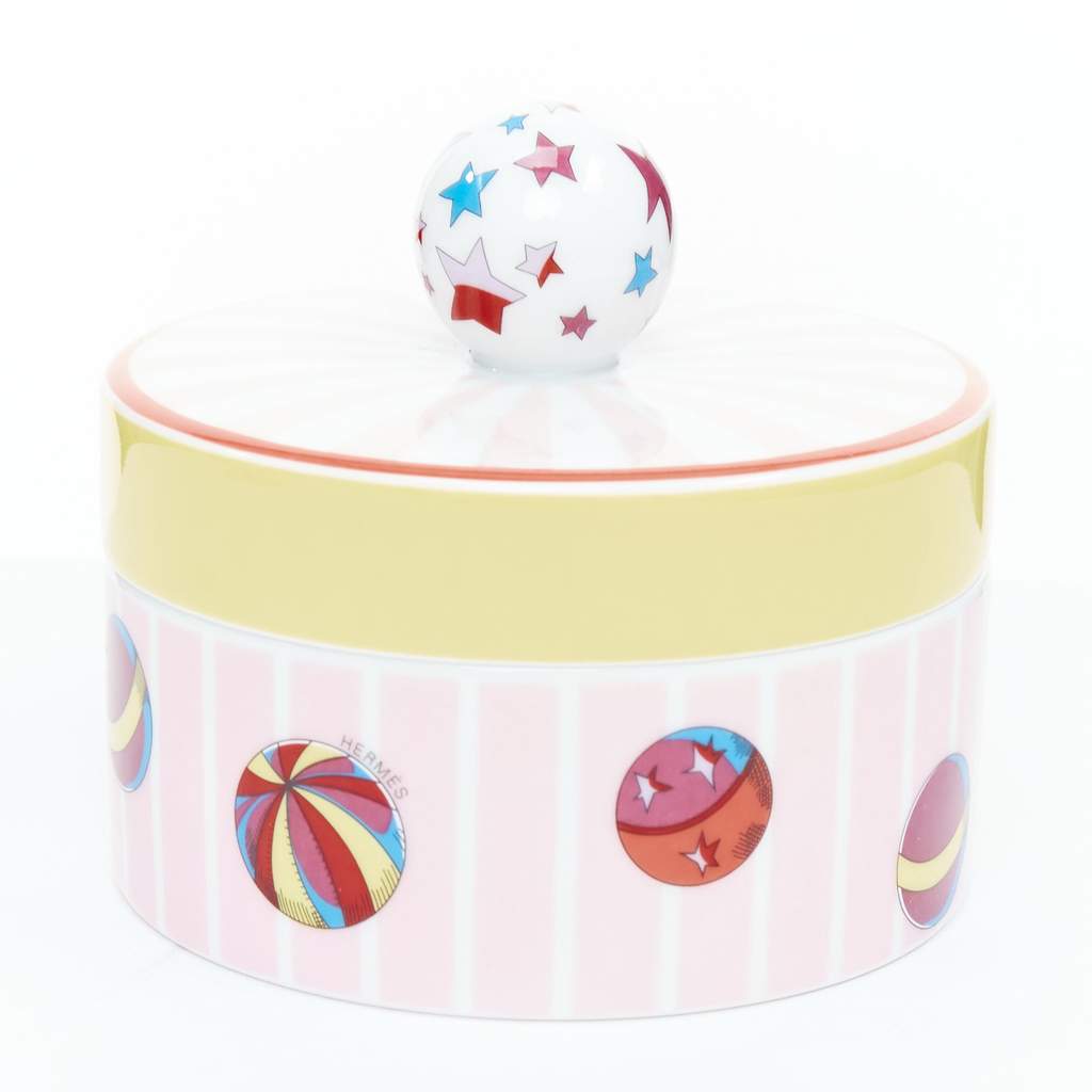 Hermès Circus Round Box Pink Very good condition - Front View