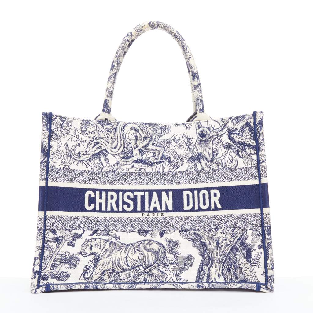 Dior Book Tote Navy Very good - Front View