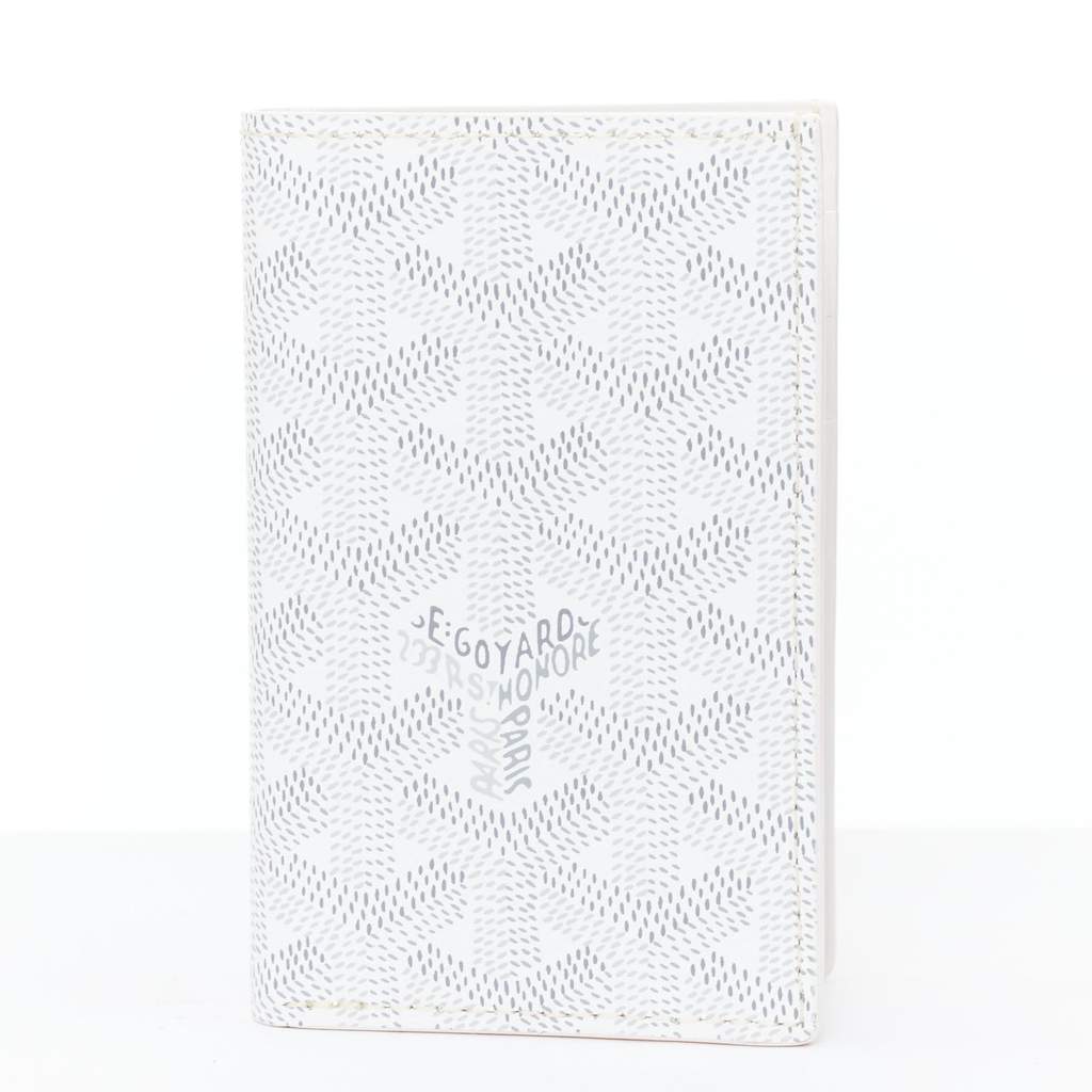 Goyard Goyardine Saint-Pierre 2 White Leather Very good condition - Front View