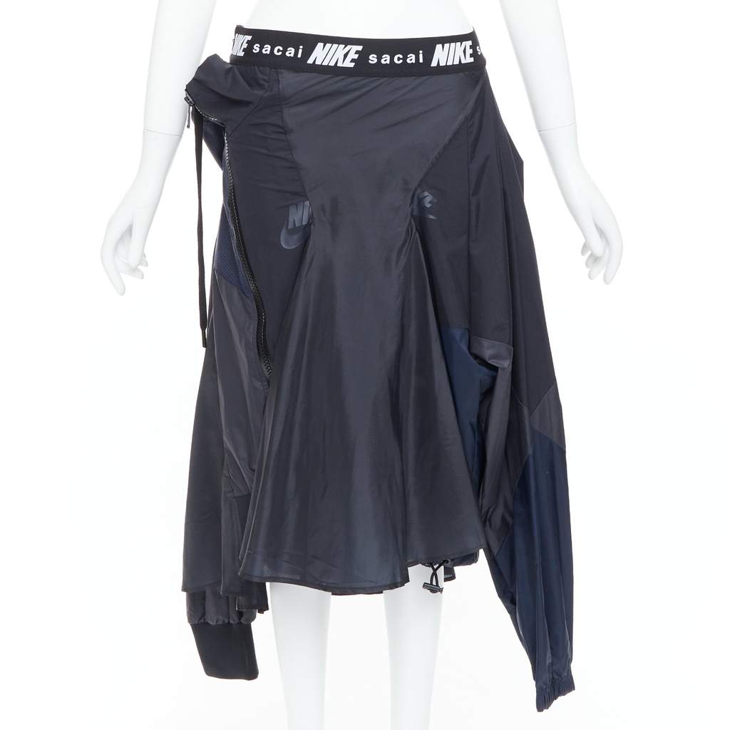 Sacai Windbreaker Skirt Black Polyester Never worn, with tag - Front View