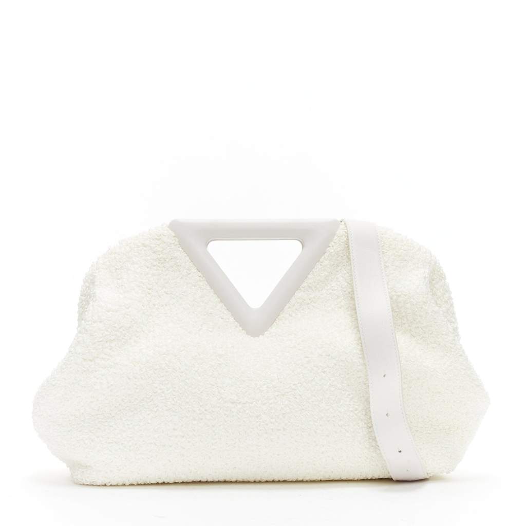 Bottega Veneta Point Triangle White Polyester Good - Front View