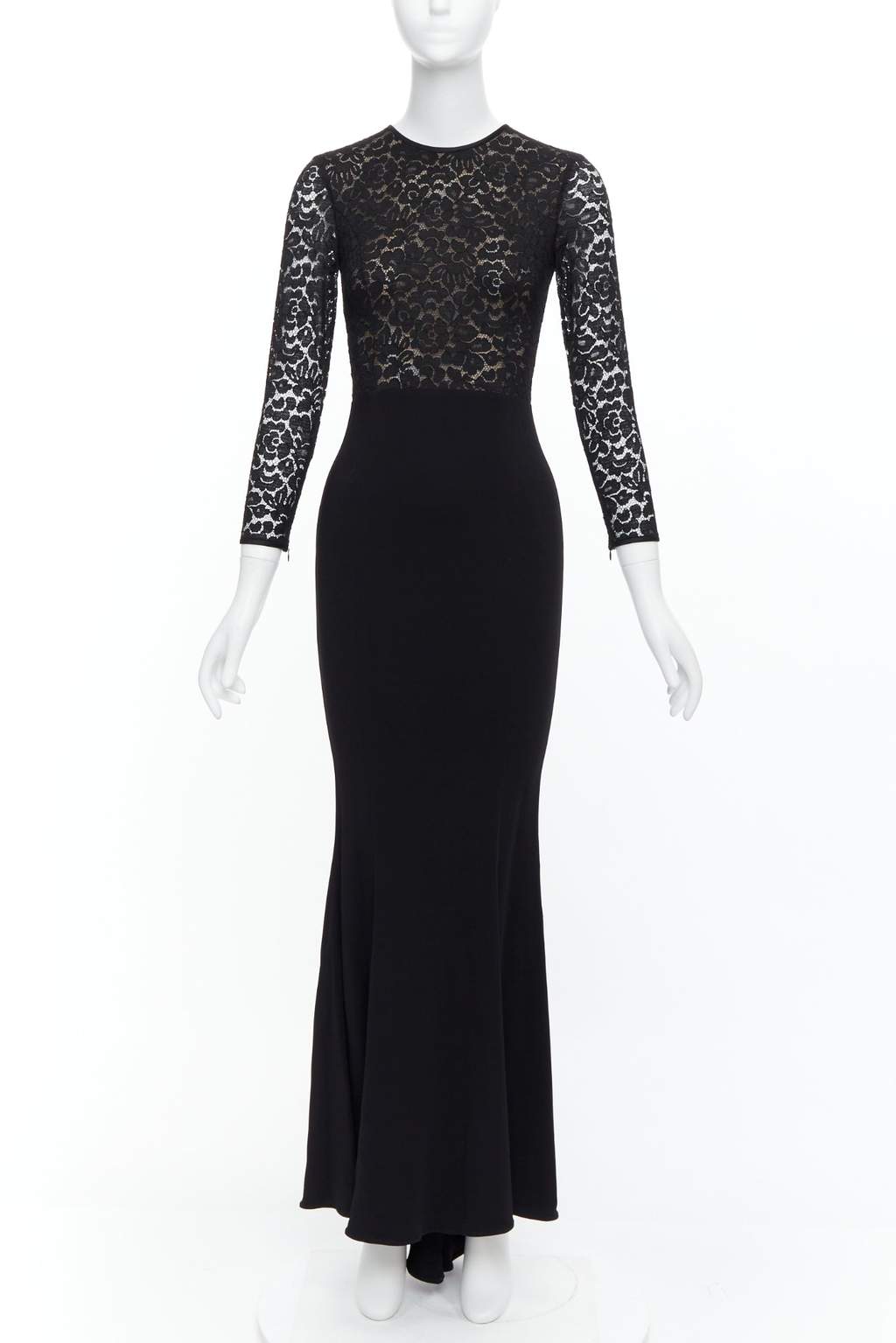Michael Kors Lace Overlay Dress Black Polyester Never worn, with tag - Front View