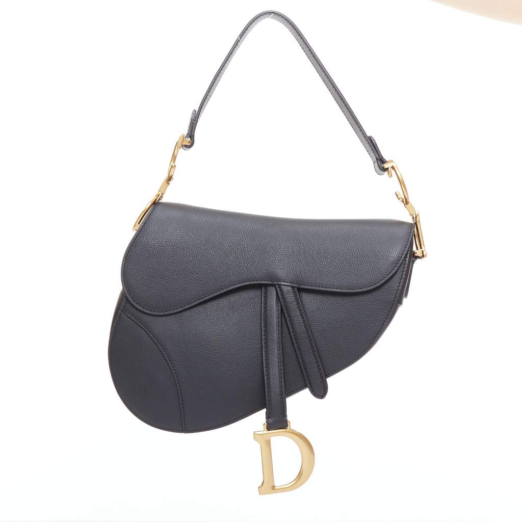 Dior Saddle Black Leather Good condition - Front View