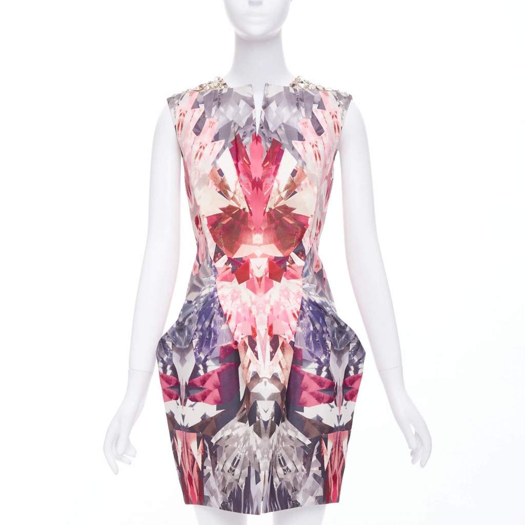 Alexander McQueen Kaleidoscope Pink Wool Very good - Front View