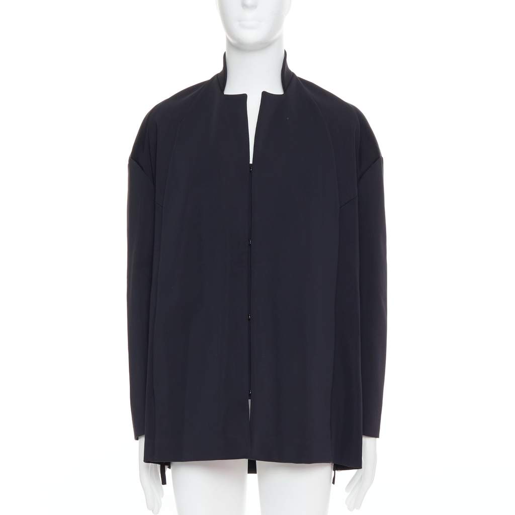 John Rocha Black Silky Padded Coat Black Polyester Very good - Front View