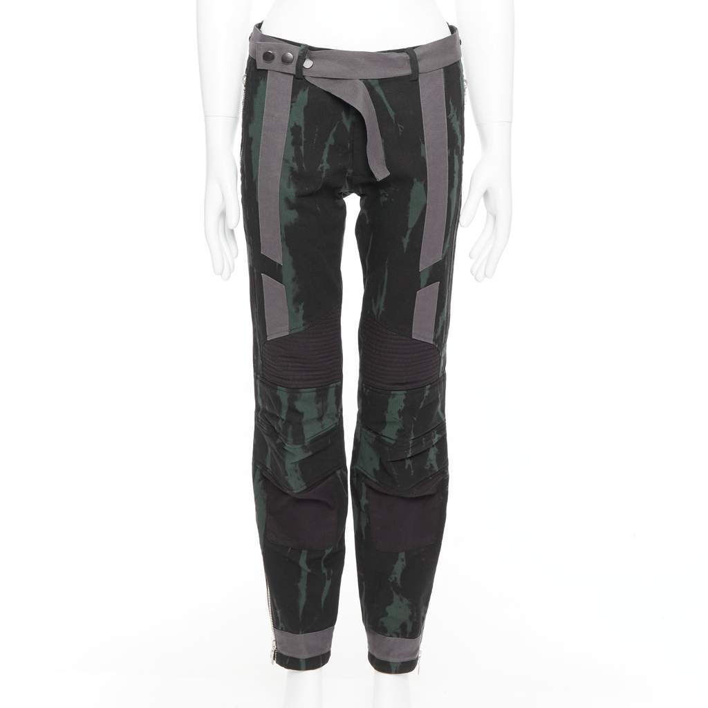 Dries Van Noten Tie Dye Jeans Green Cotton Good - Front View