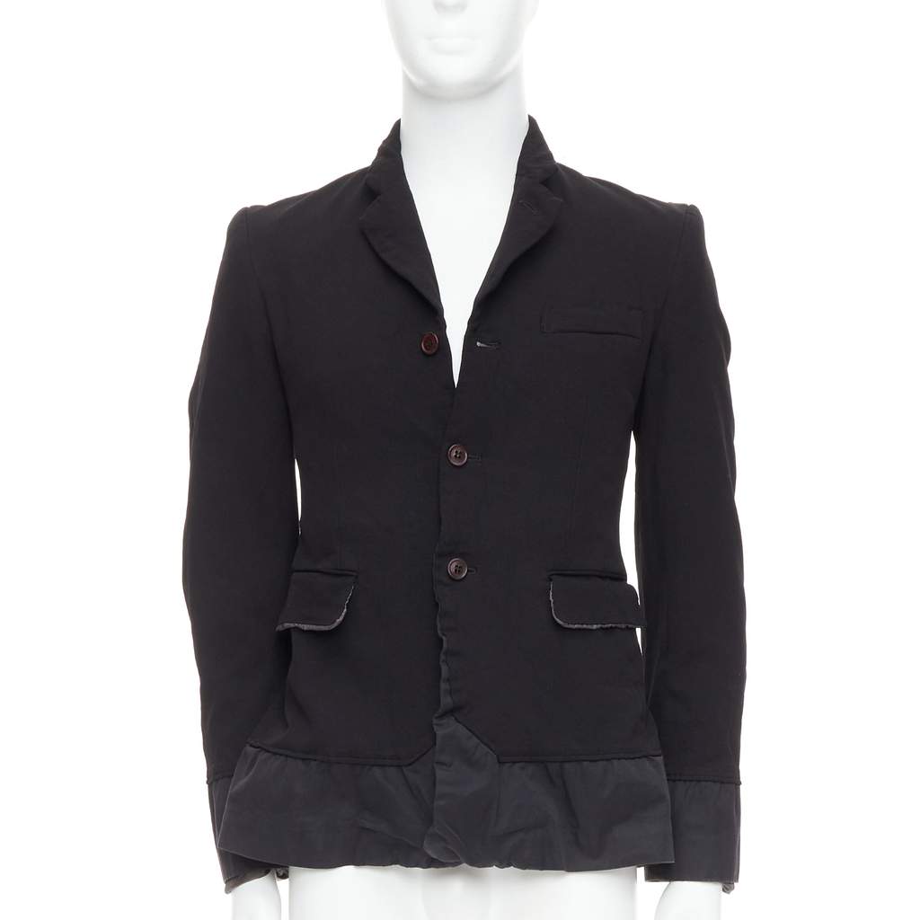 Comme Des Garcons Black Docking Blazer Black Polyester Very good condition - Front View