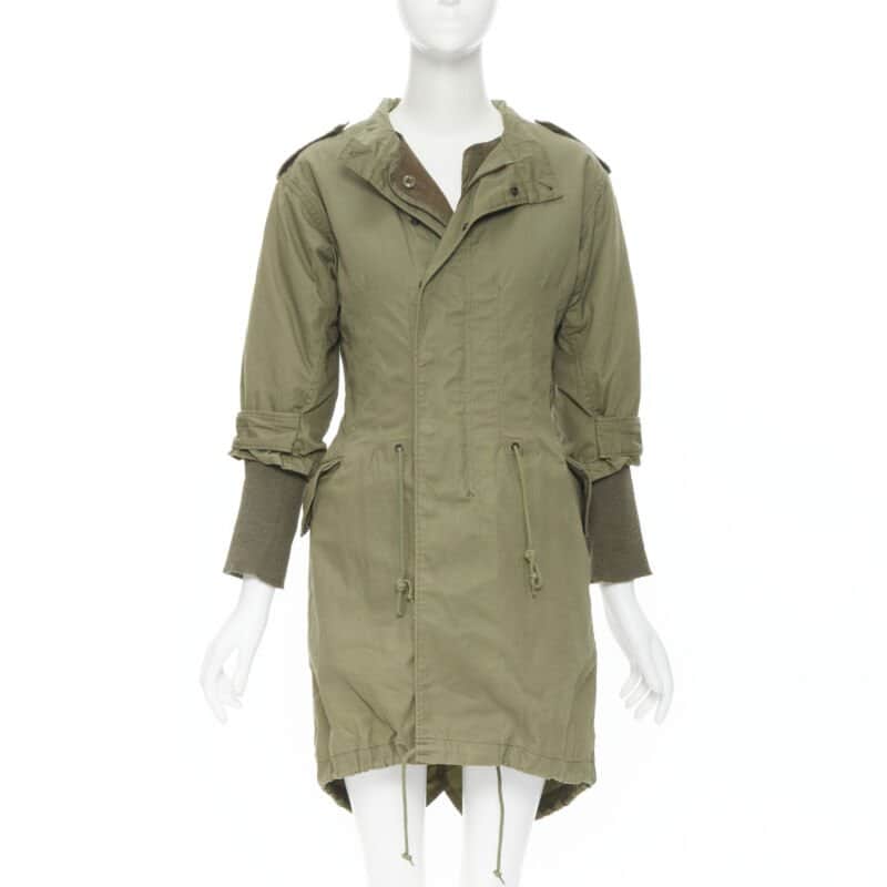 Junya Watanabe Green Fisherman Coat Green Cotton Very good - Front View