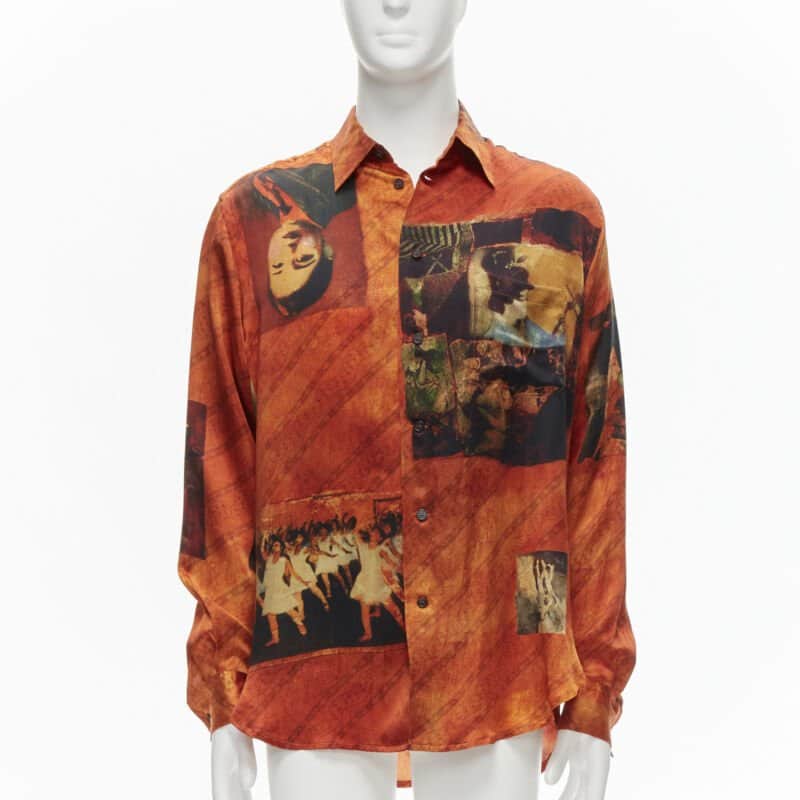 Yohji Yamamoto HZ B20 431 Orange Silk Very good - Front View