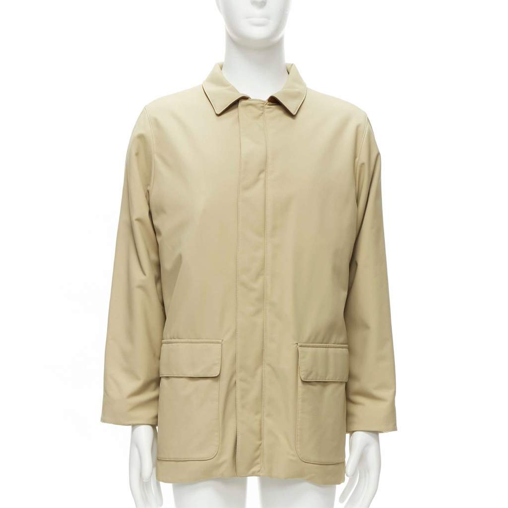 Loro Piana Beige Longline Coat Beige Very good - Front View