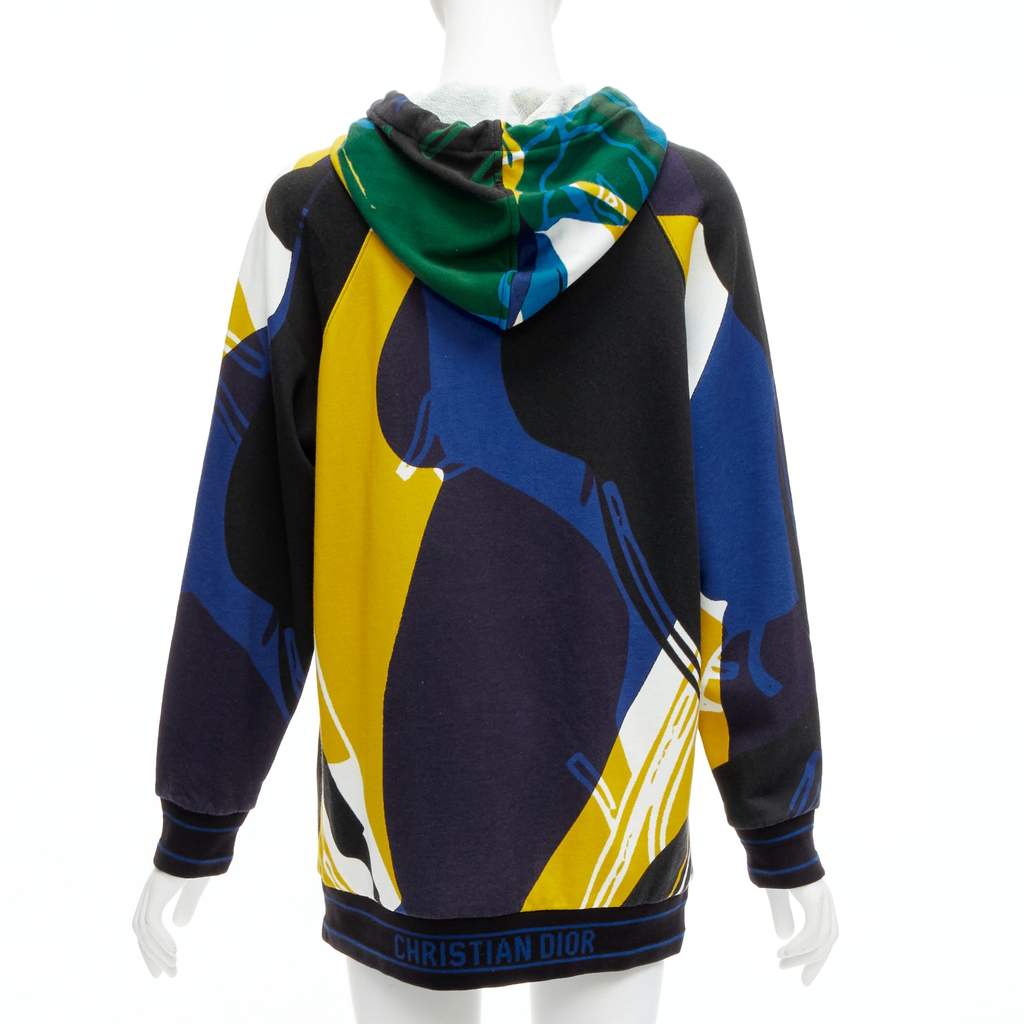 Christian Dior Logo Hem Hoodie MultiColor Cotton Never worn - Front View