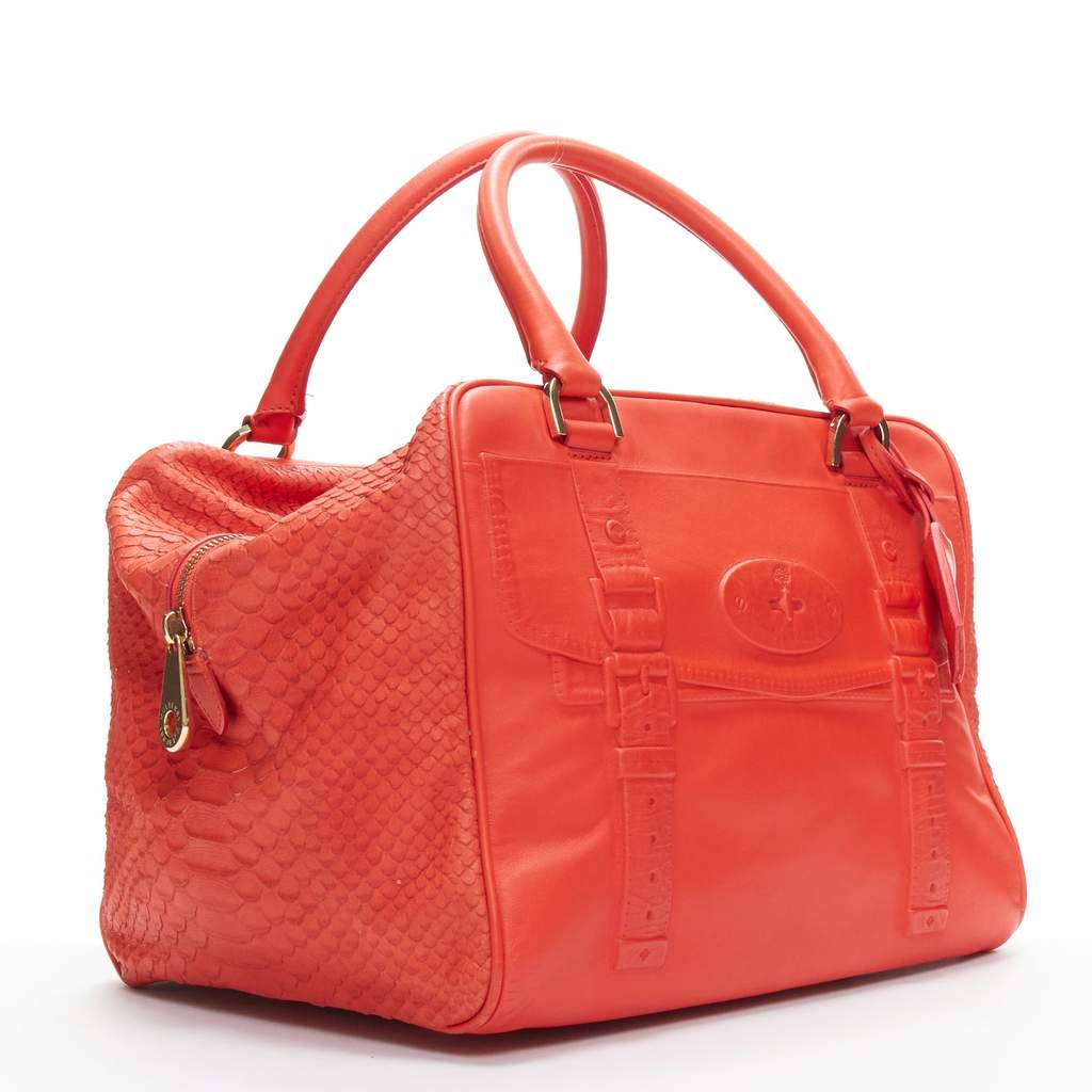 Mulberry Maisie Clipper Shadow Red Leather Good condition - Front View