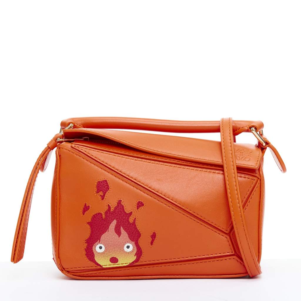 Loewe Puzzle Orange Leather Never worn - Front View