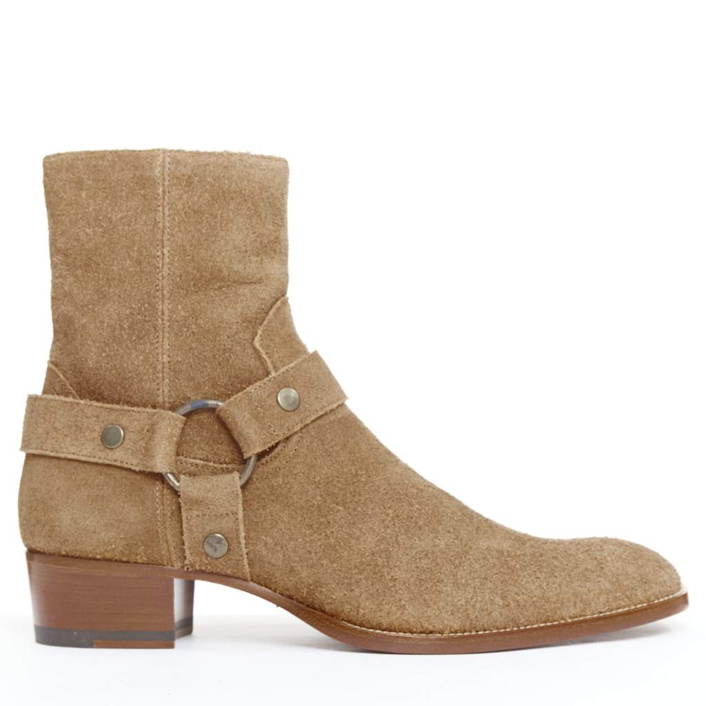 Saint Laurent Wyatt Brown Suede Very good condition - Front View