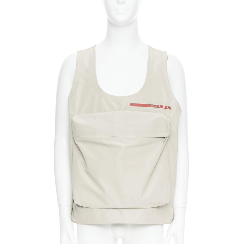 Prada LR-MX019 Beige Very good - Front View