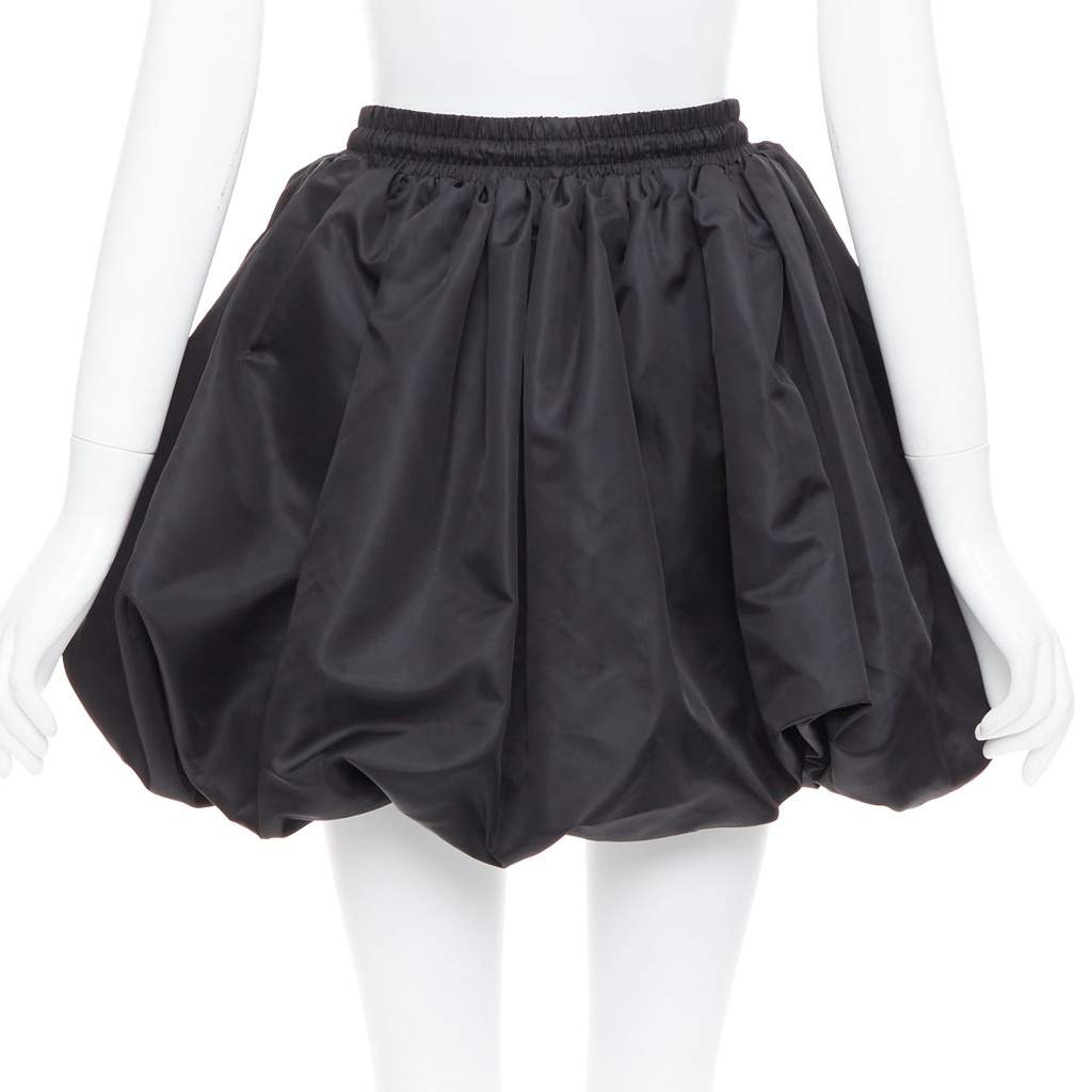 David Koma Bubble Puff Skirt Black Polyamide Never worn - Front View