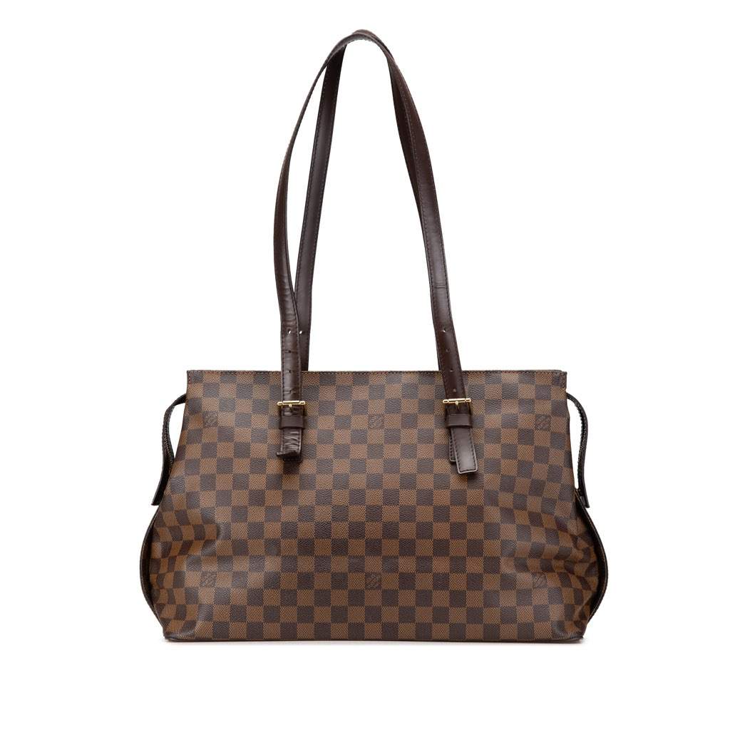Louis Vuitton Damier Ebene Chelsea Brown Canvas Good condition - Front View