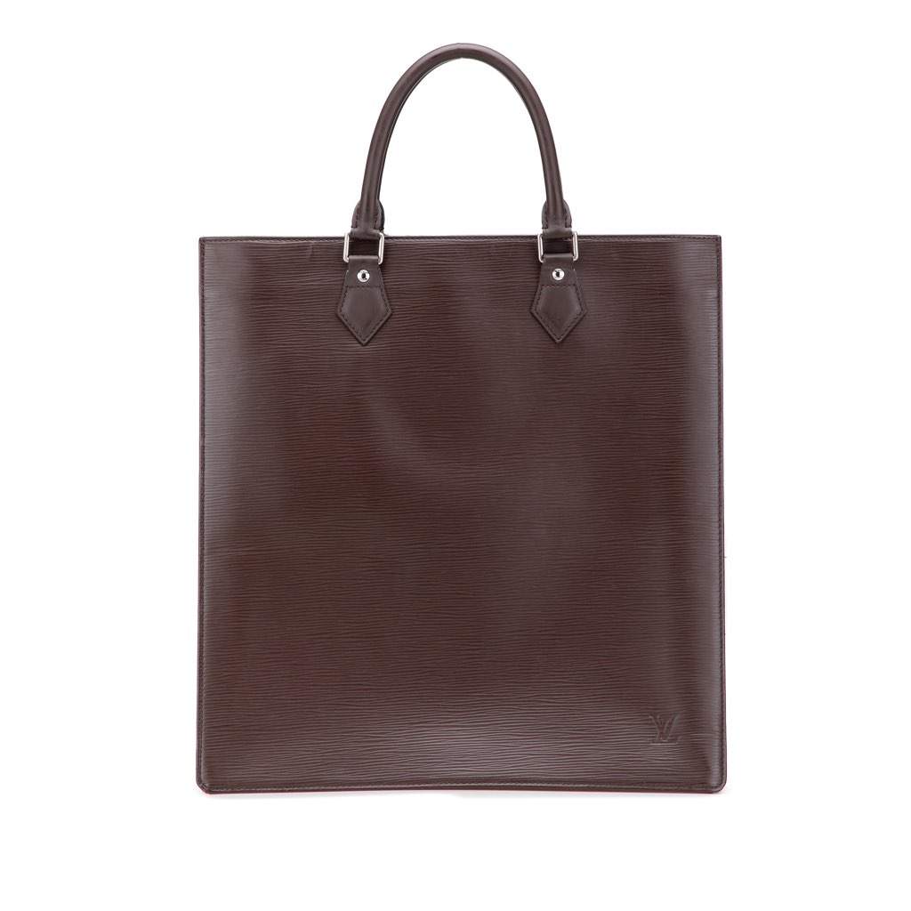 Louis Vuitton Epi Sac Plat GM Brown Leather Good - Front View