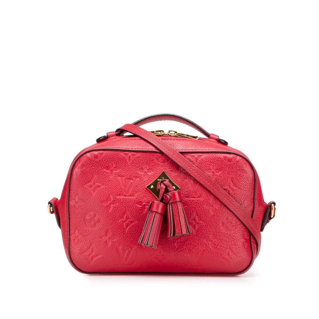 Louis Vuitton Monogram Empreinte Saintonge Red Leather Very good - Front View