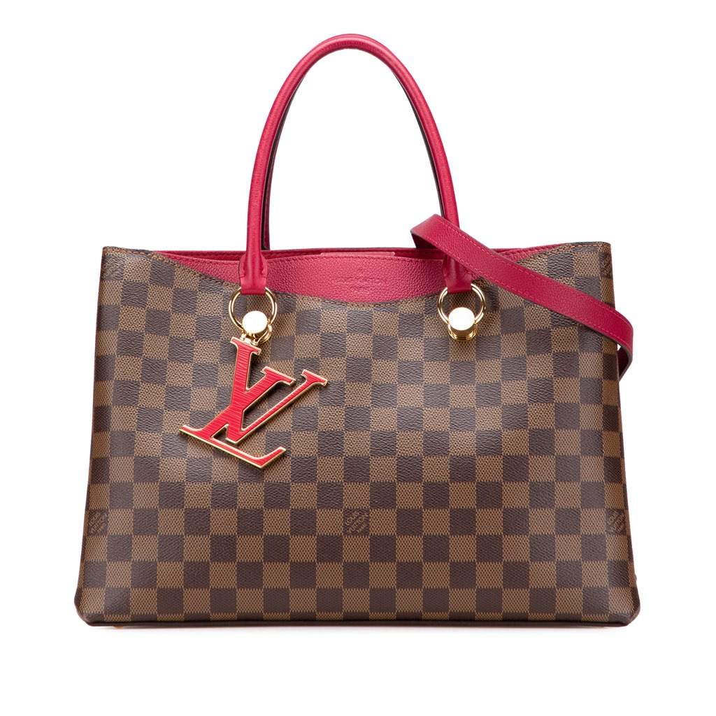 Louis Vuitton Damier Ebene Riverside Brown Canvas Very good - Front View
