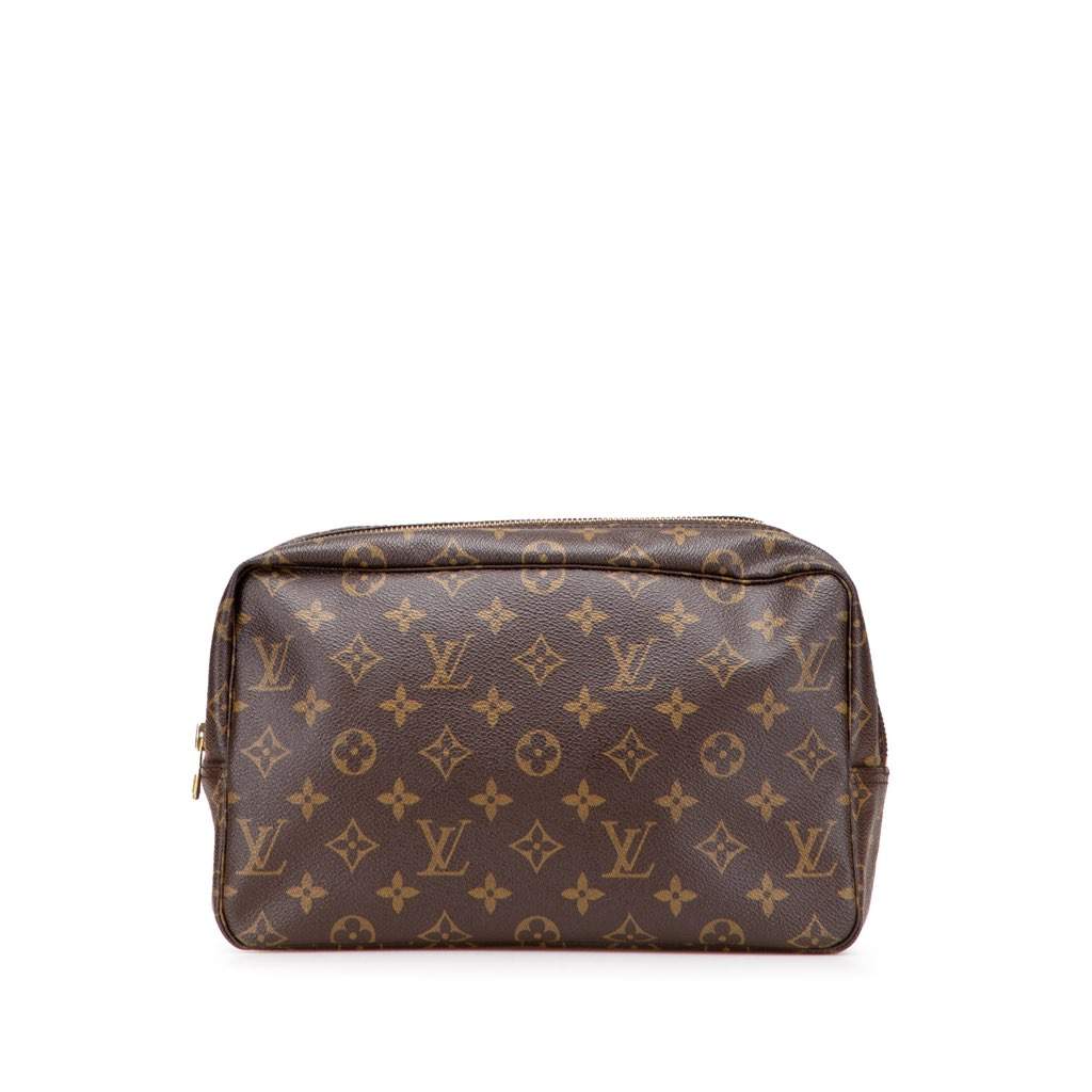 Louis Vuitton Monogram Trousse Toilette 28 Brown Canvas Good condition - Front View