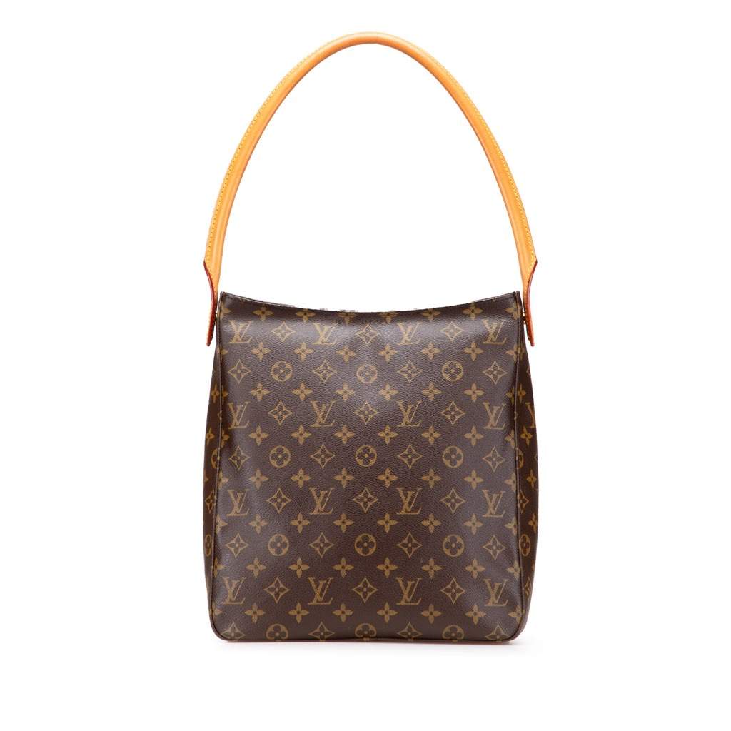 Louis Vuitton Monogram Looping GM Brown Canvas Good - Front View