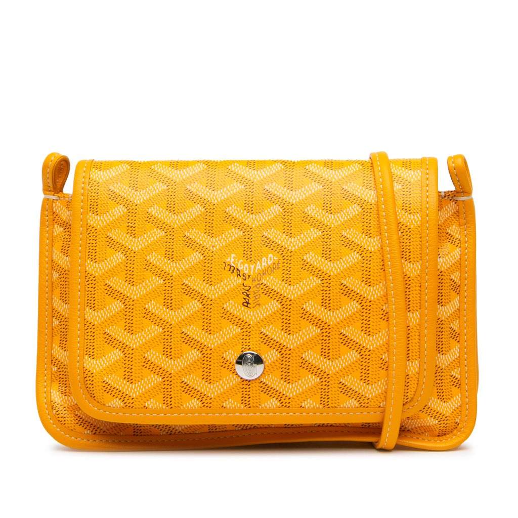 Goyard Goyardine Plumet Pocket Wallet Yellow Canvas Good condition - Front View