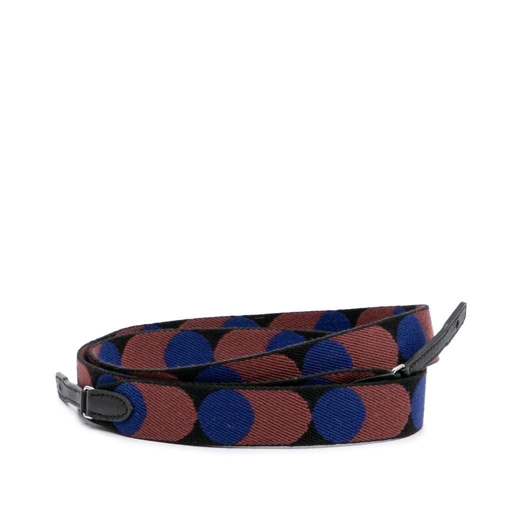 Hermès Sangle Flipperball 25 mm To Go Bag Strap Black Canvas Very good - Front View