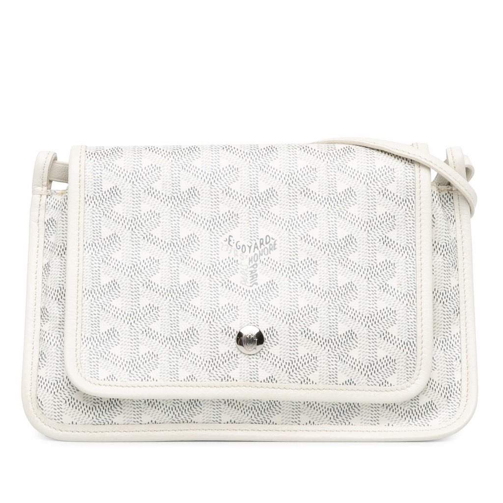 Goyard Goyardine Plumet Pocket Wallet White Canvas Very good - Front View