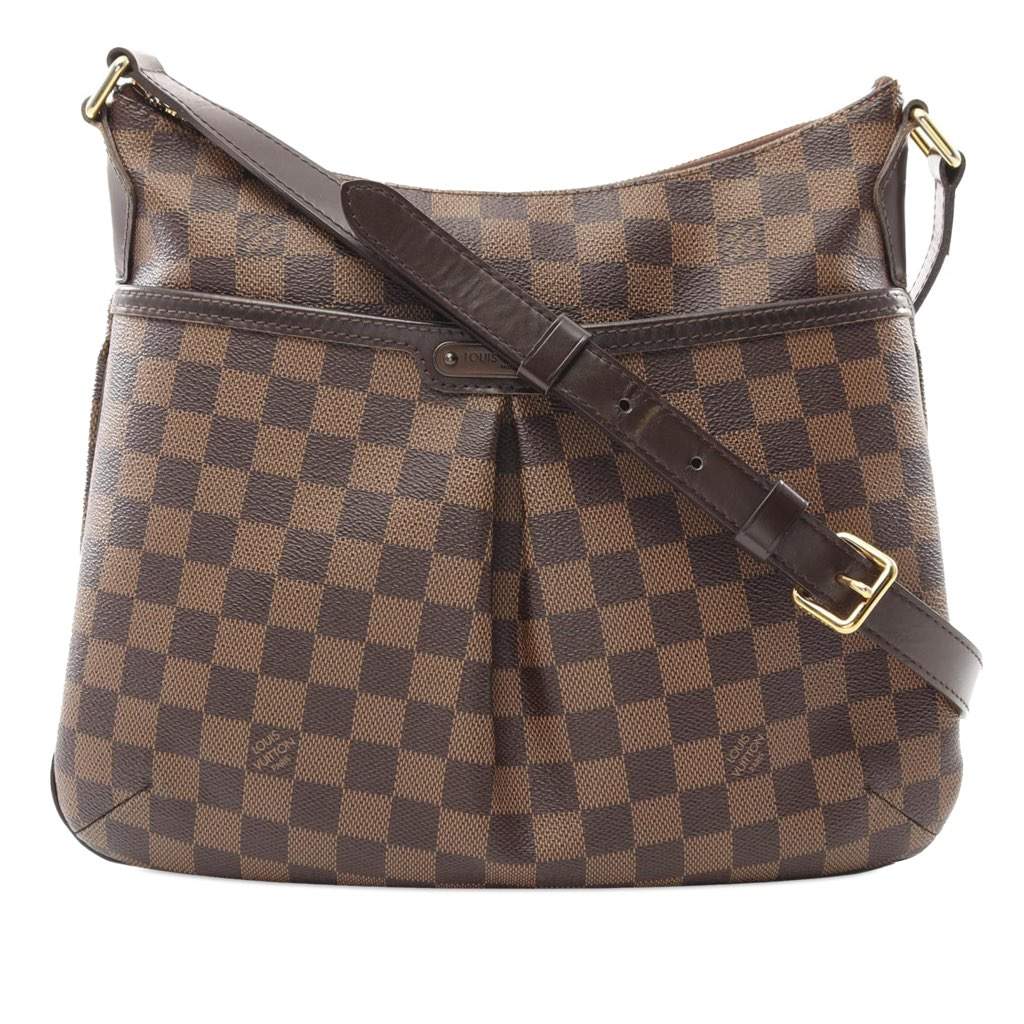 Louis Vuitton Damier Ebene Bloomsbury PM Brown Canvas Good - Front View