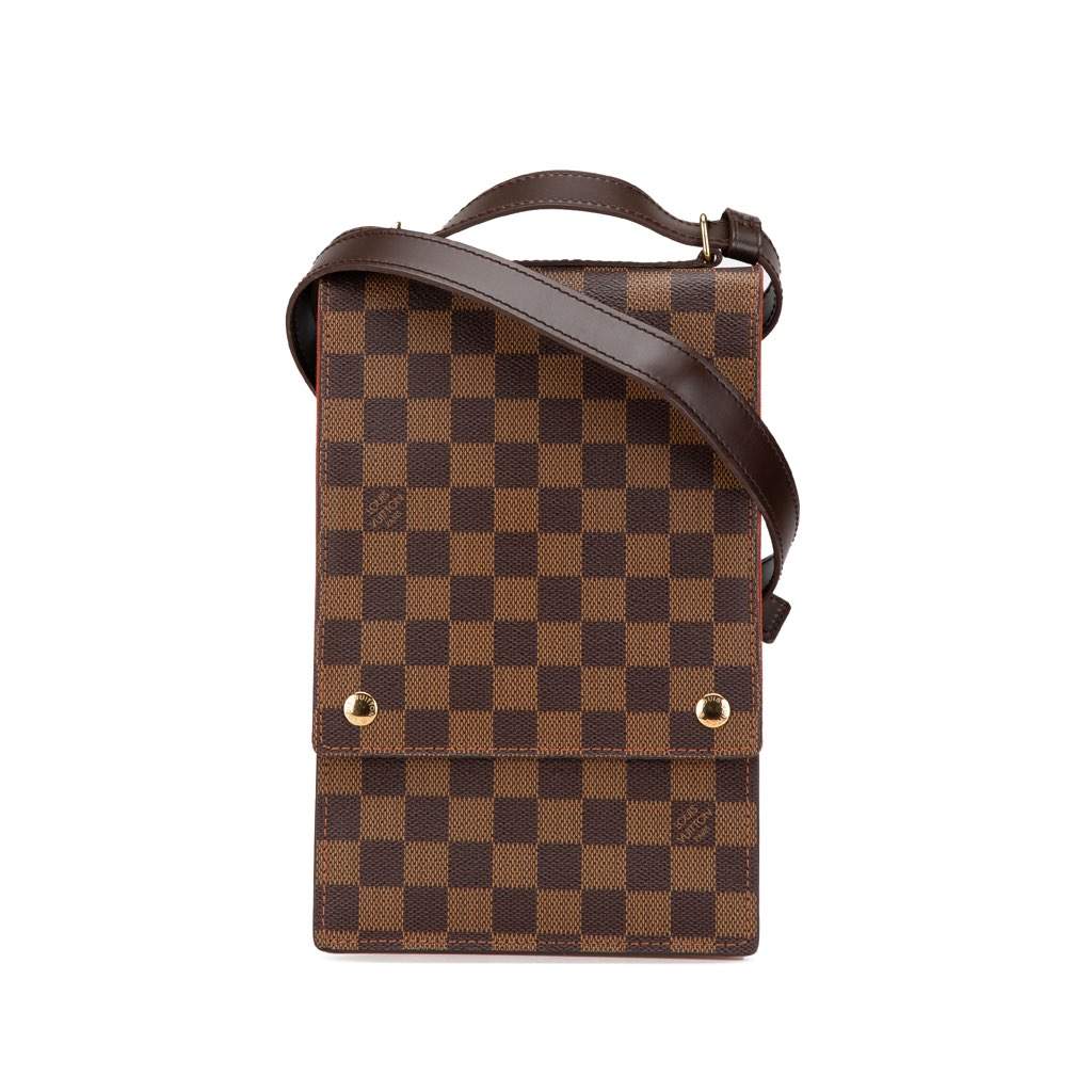 Louis Vuitton Damier Ebene Portobello Brown Canvas Very good - Front View