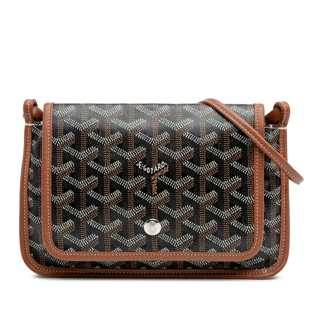 Goyard Goyardine Plumet Pocket Wallet Black Canvas Good condition - Front View