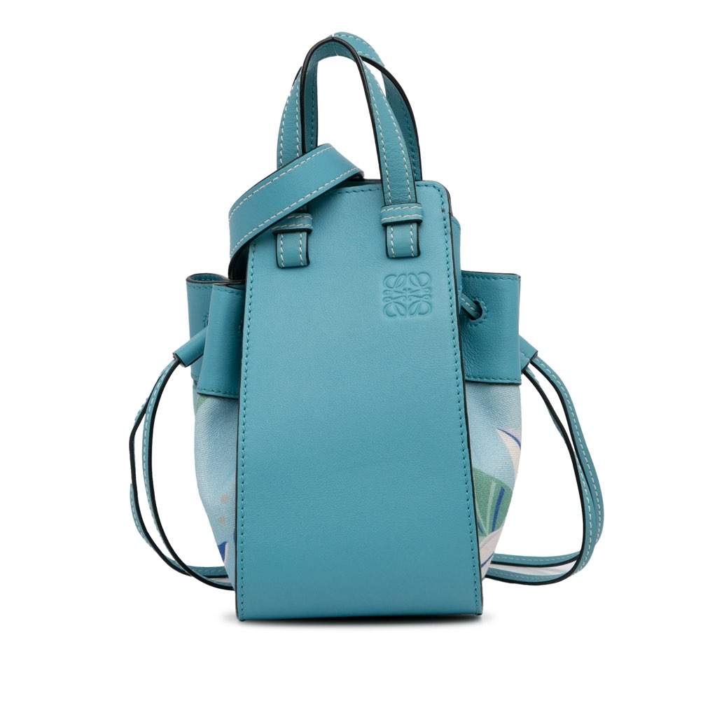 Loewe Paula's Ibiza Mini Hammock Blue Leather Very good condition - Front View