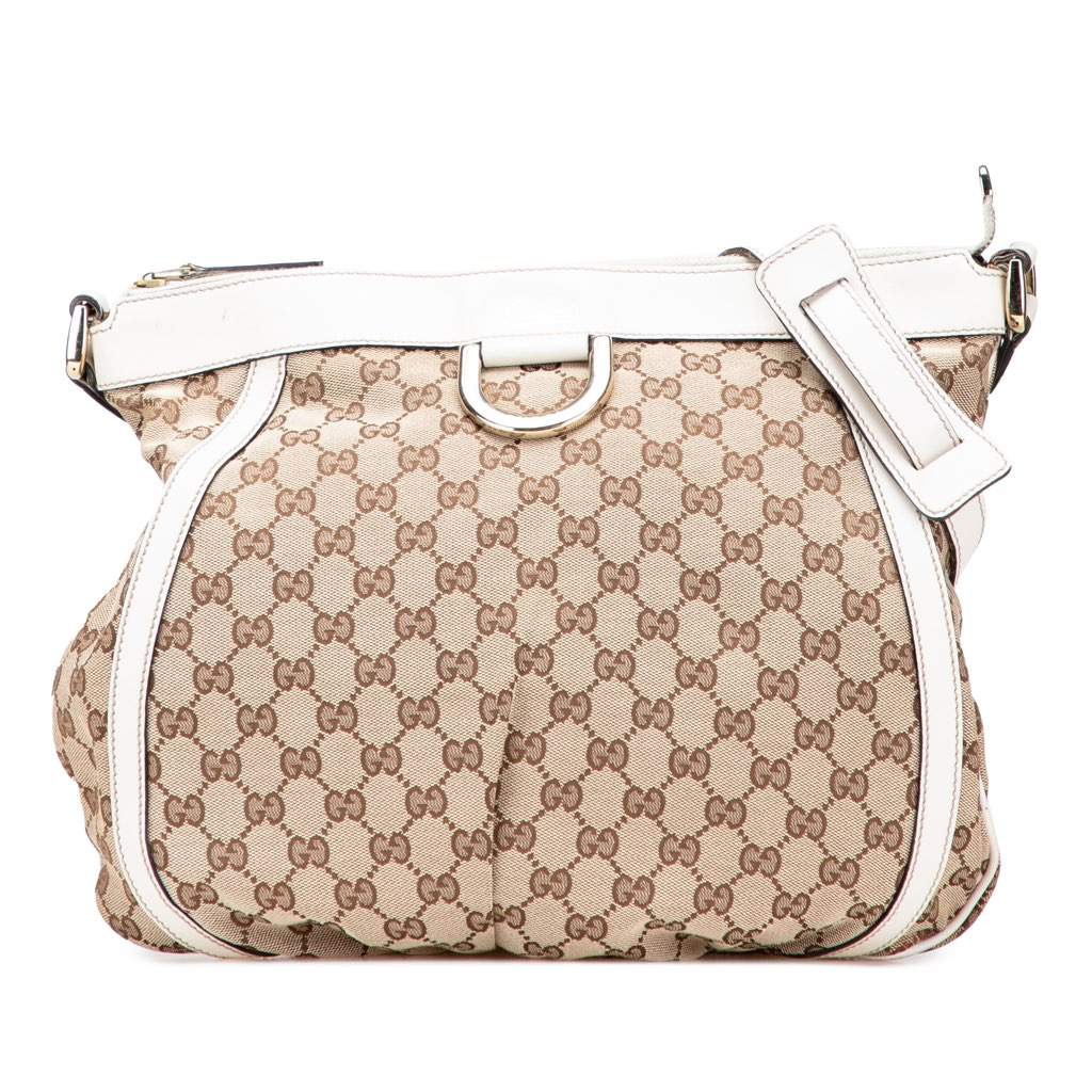 Gucci GG Canvas Abbey D Ring Crossbody Brown Canvas Very good - Front View
