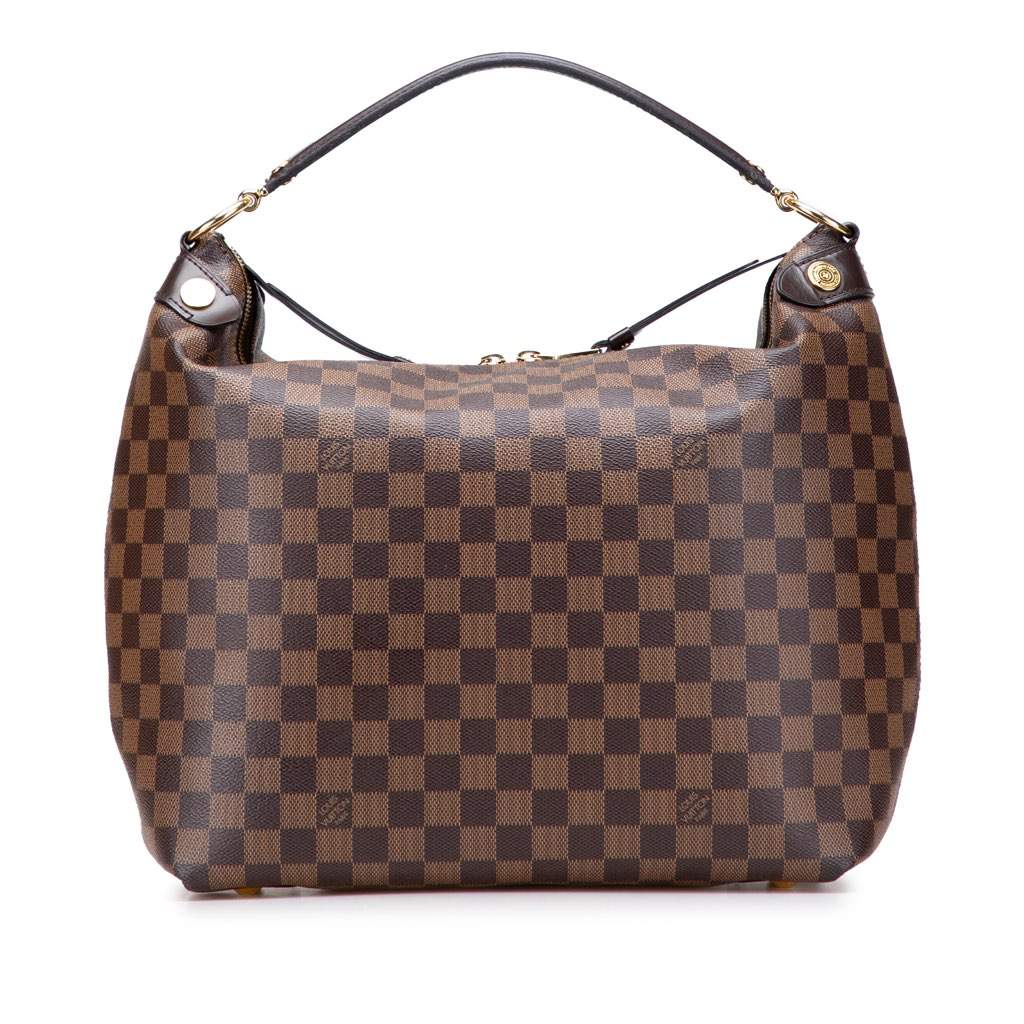 Louis Vuitton Damier Ebene Duomo Hobo Brown Canvas Very good - Front View
