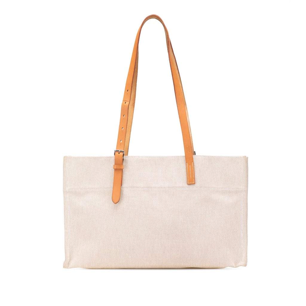 Hermès Toile Etriviere Elan Brown Canvas Good condition - Front View
