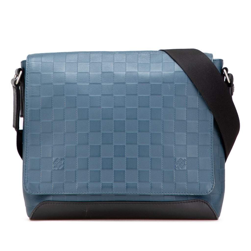 Louis Vuitton Damier Infini District PM Blue Leather Very good - Front View