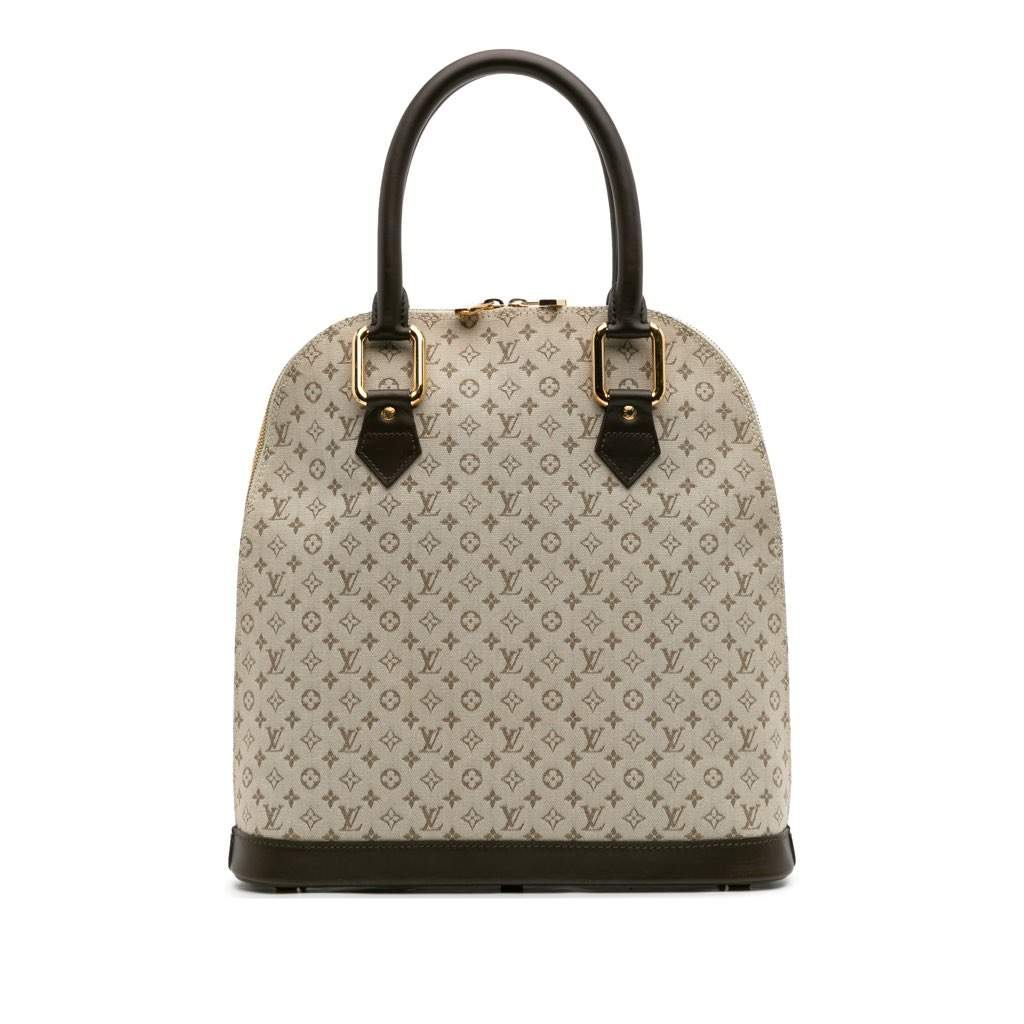 Louis Vuitton Monogram Mini Lin Alma Haut Brown Cotton Good - Front View