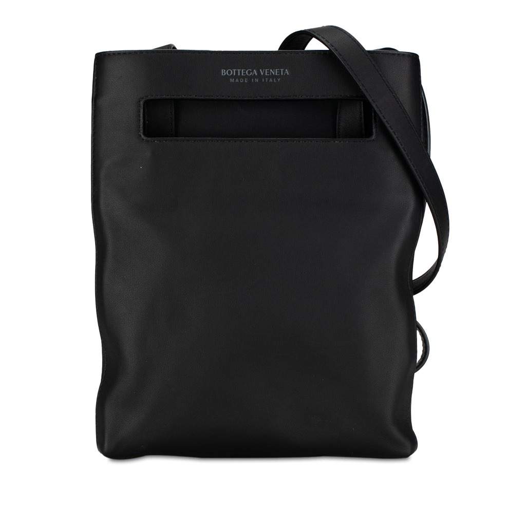 Bottega Veneta The Slot Crossbody Black Leather Very good condition - Front View