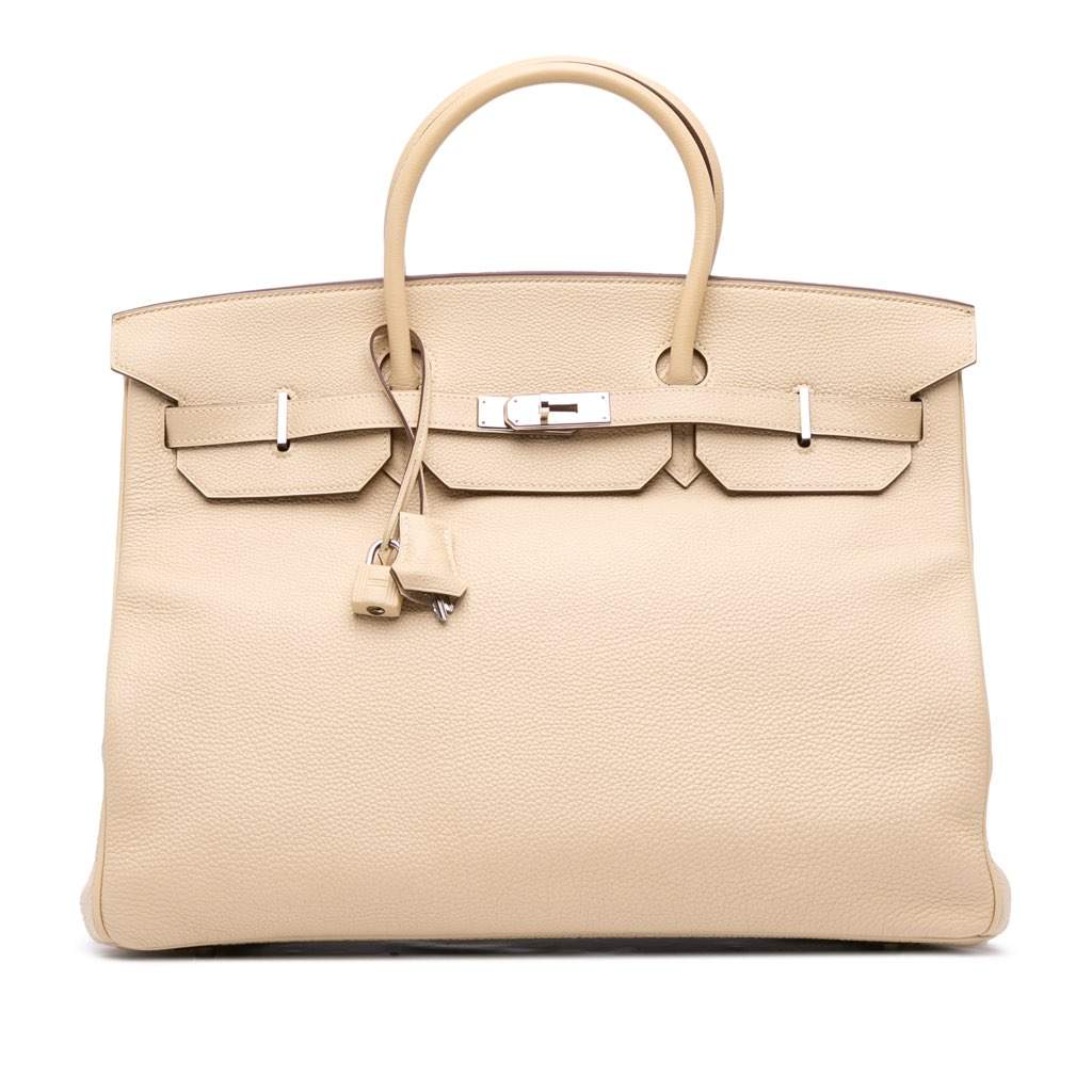 Hermès Togo Birkin Retourne 40 Brown Leather Good condition - Front View