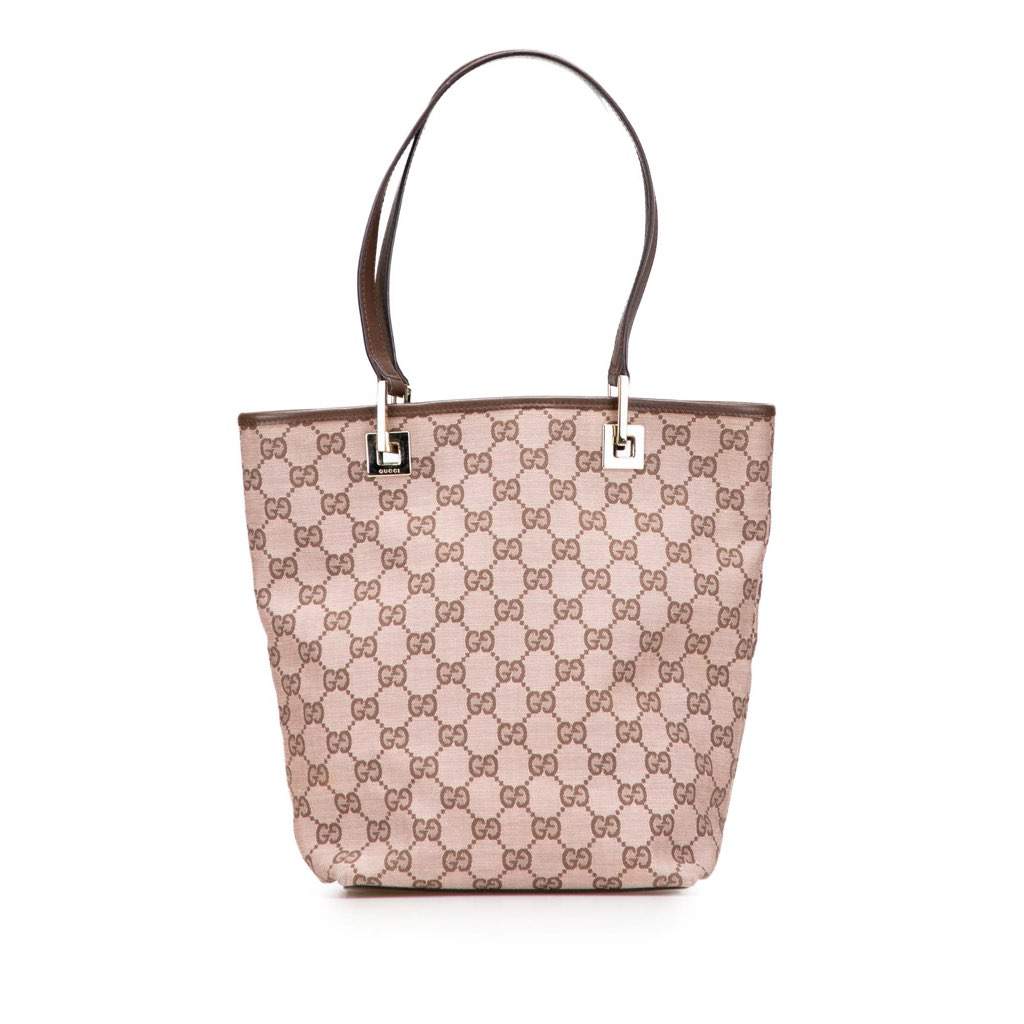 Gucci GG Canvas Tote Brown Canvas Good condition - Front View