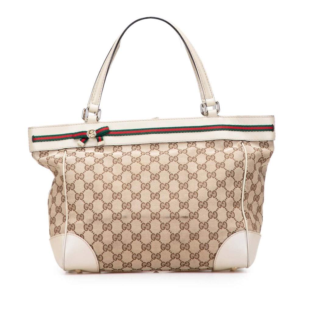 Gucci GG Canvas Mayfair Tote Brown Canvas Very good - Front View
