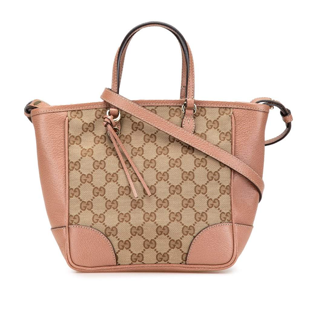 Gucci Small GG Canvas Bree Satchel Brown Canvas Very good - Front View