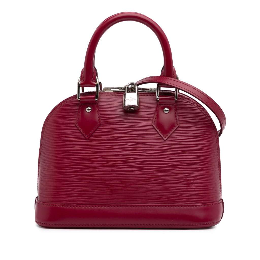 Louis Vuitton Epi Alma BB Pink Leather Good - Front View