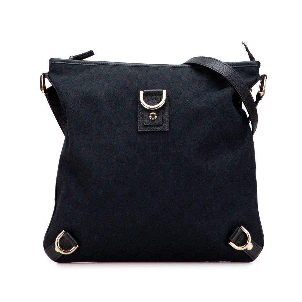 Gucci GG Canvas Abbey D Ring Crossbody Blue Canvas Very good - Front View