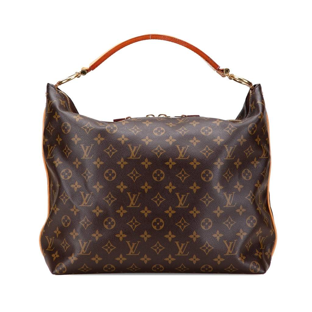 Louis Vuitton Monogram Sully MM Brown Canvas Good - Front View