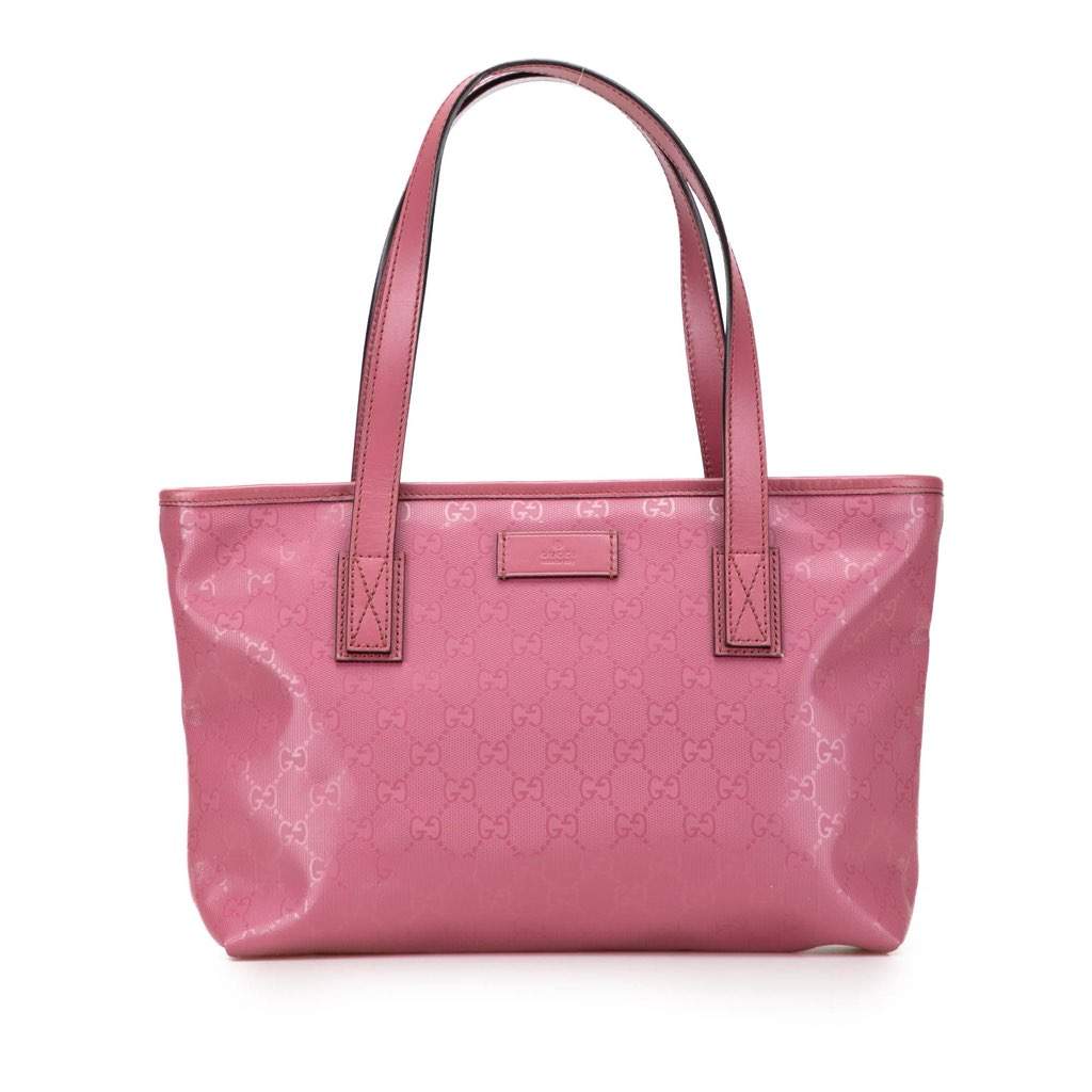Gucci Small GG Imprime Joy Tote Pink Canvas Very good - Front View