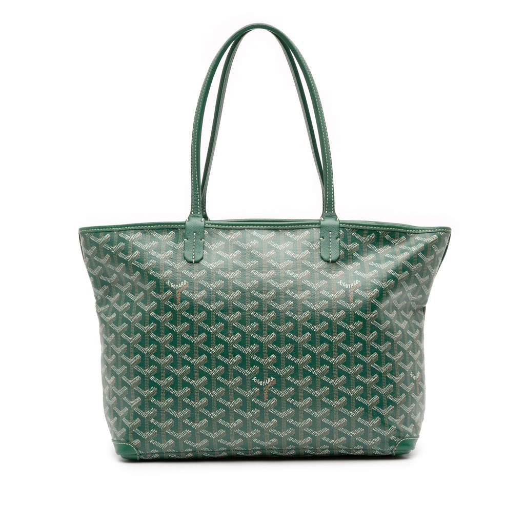 Goyard Goyardine Artois PM Green Canvas Good - Front View
