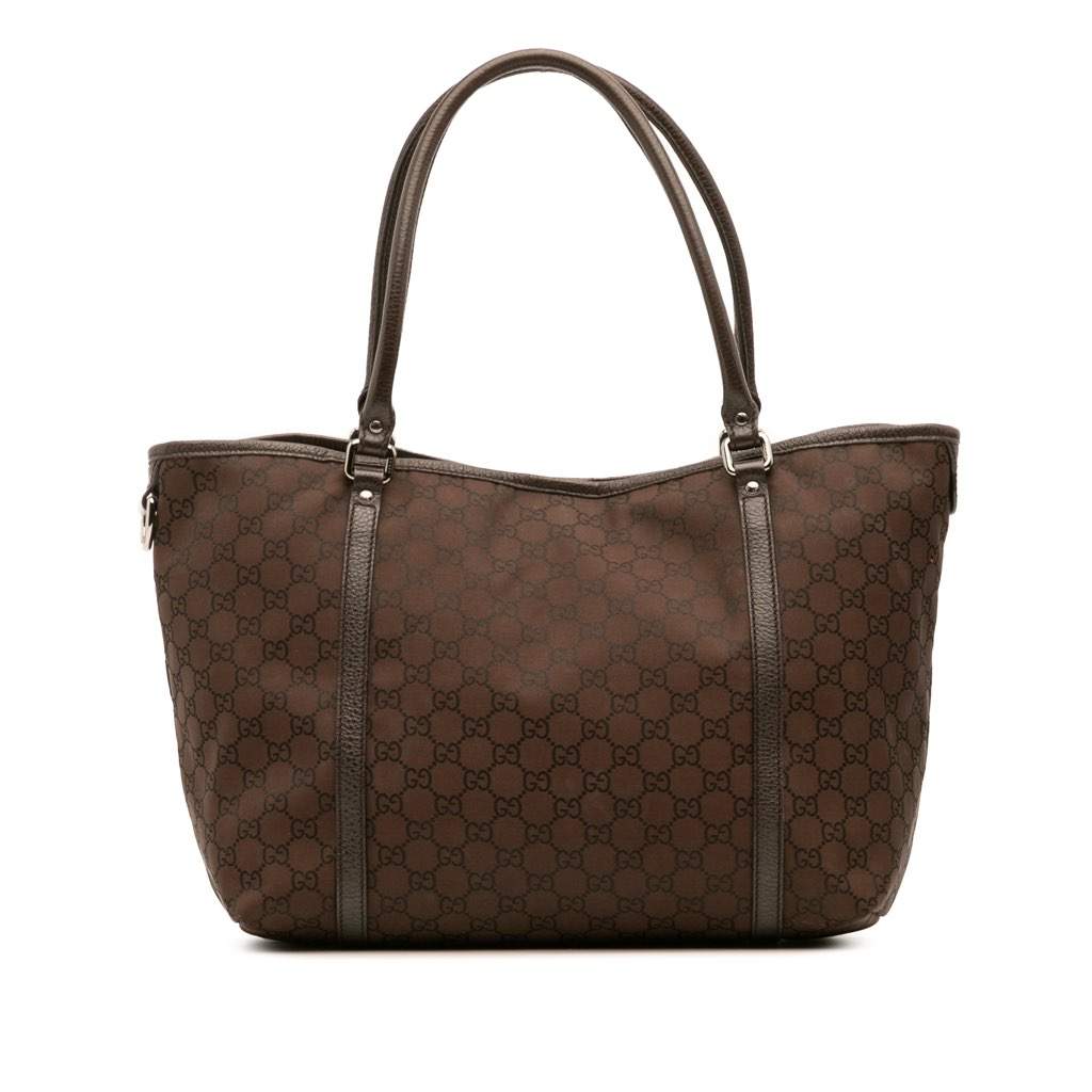Gucci GG Canvas Joy Tote Brown Canvas Good - Front View