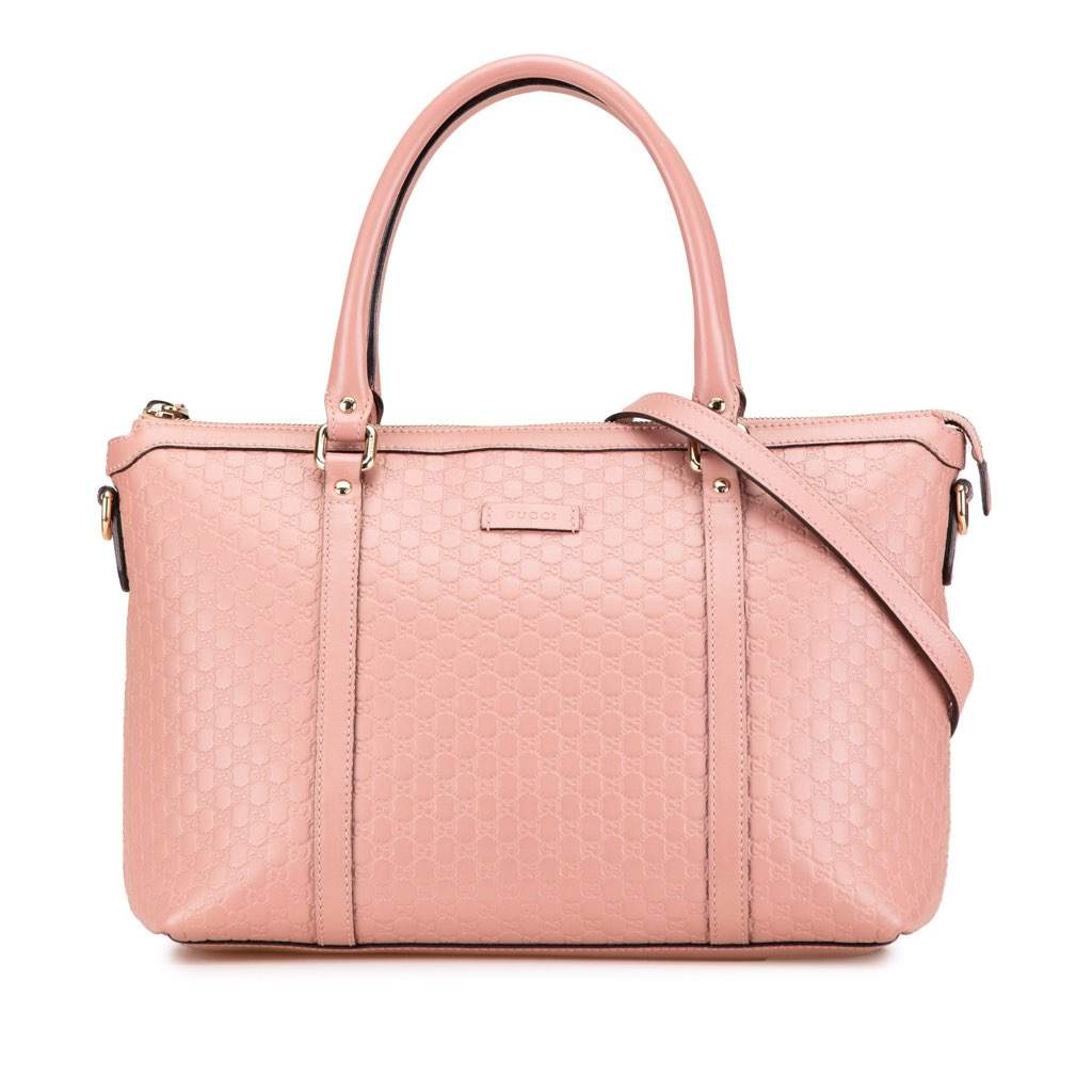 Gucci Small Microguccissima Joy Satchel Pink Leather Very good - Front View